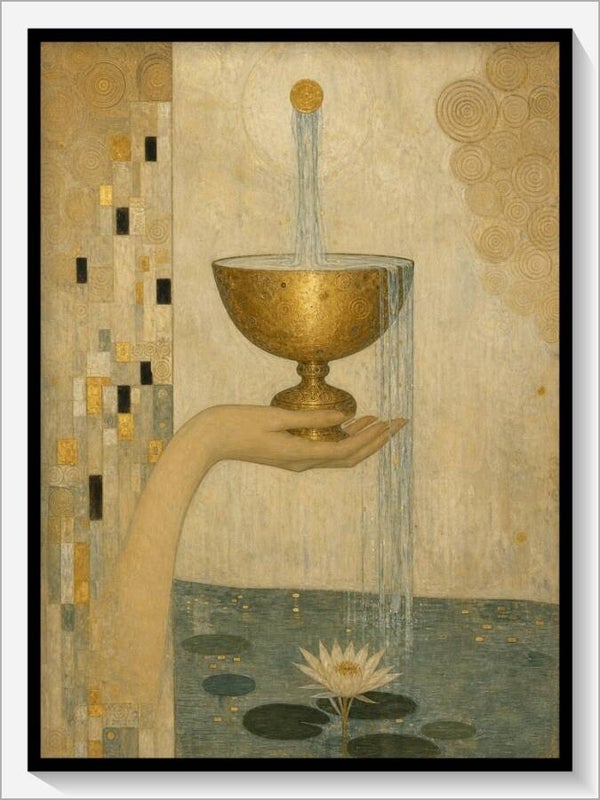 Klimt Tarot „As der Kelche“