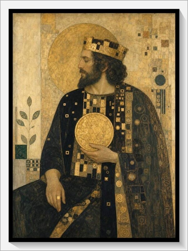 Klimt Tarot „König der Münzen“