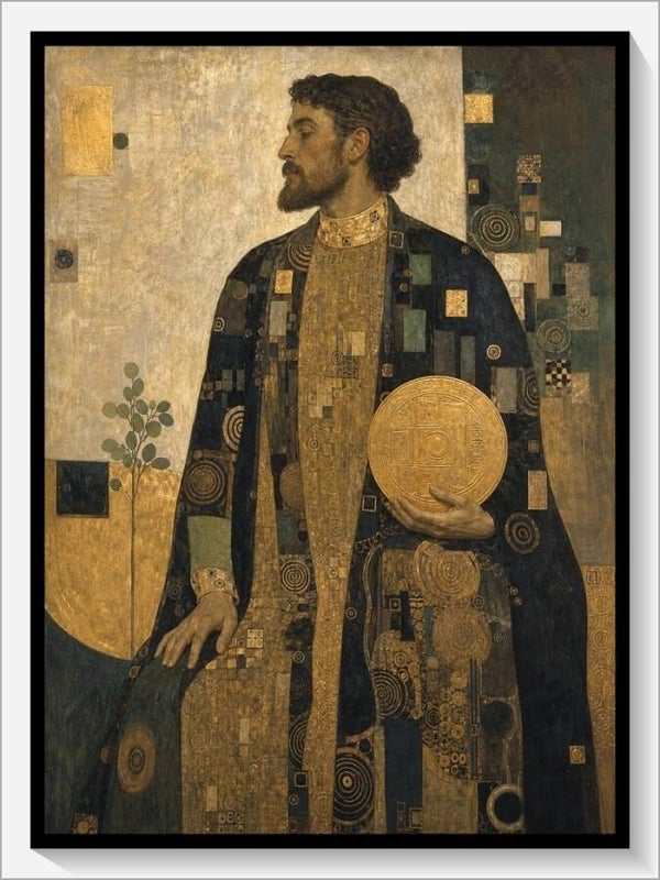 Klimt Tarot „König der Münzen“