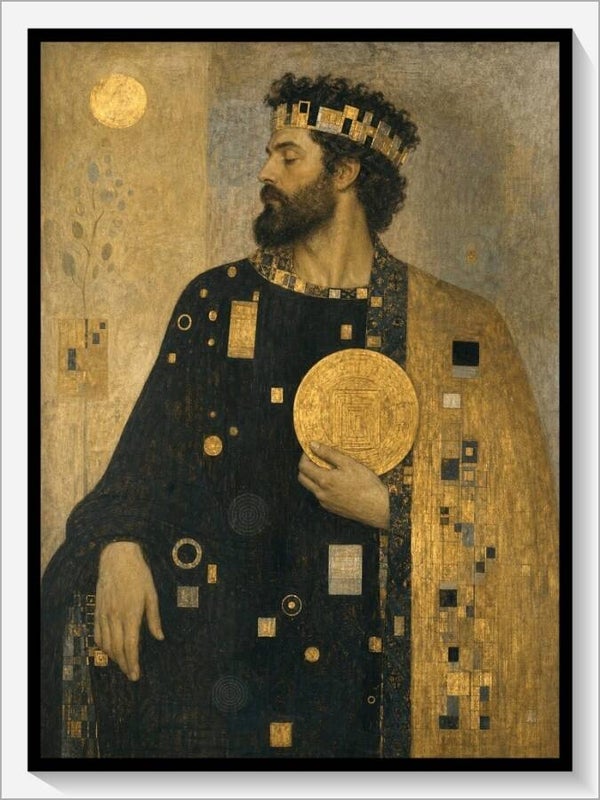 Klimt Tarot „König der Münzen“
