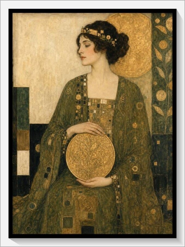 Klimt Tarot „Königin der Münzen“