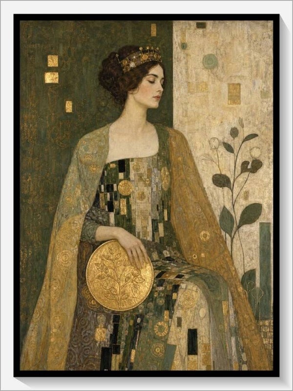 Klimt Tarot „Königin der Münzen“