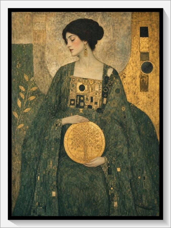 Klimt Tarot „Königin der Münzen“