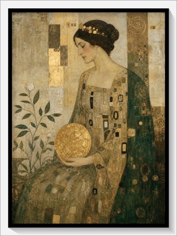 Klimt Tarot „Königin der Münzen“