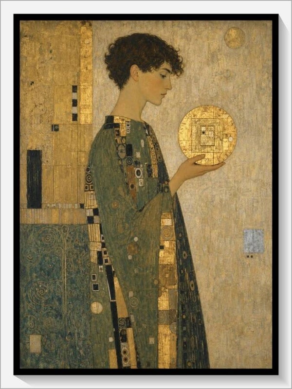 Klimt Tarot „Bube der Münzen“
