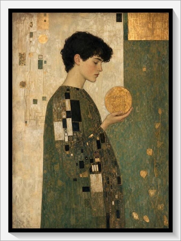 Klimt Tarot „Bube der Münzen“