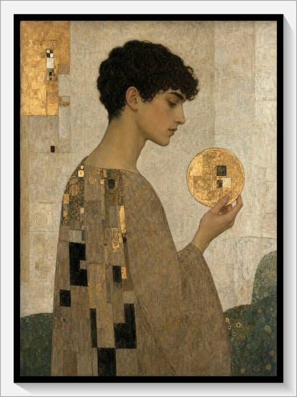 Klimt Tarot „Bube der Münzen“
