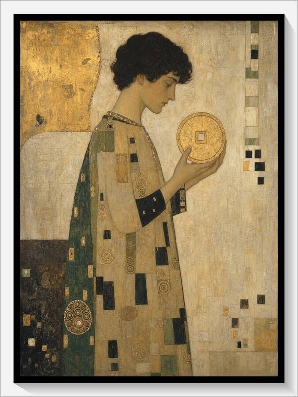 Klimt Tarot „Bube der Münzen“