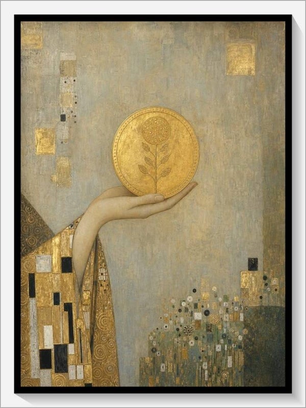 Klimt Tarot „As der Münzen“