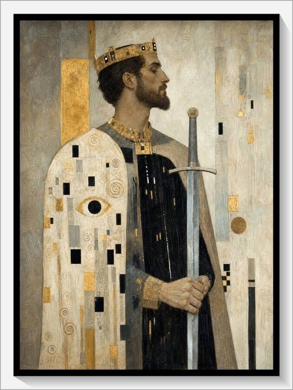 Klimt Tarot „König der Schwerter“