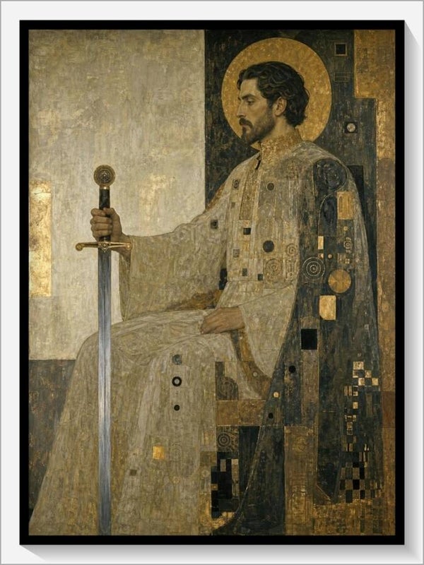 Klimt Tarot „König der Schwerter“