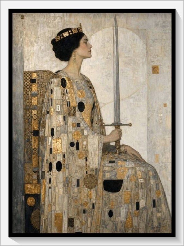 Klimt Tarot „Königin der Schwerter“