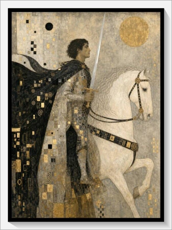 Klimt Tarot „Ritter der Schwerter“