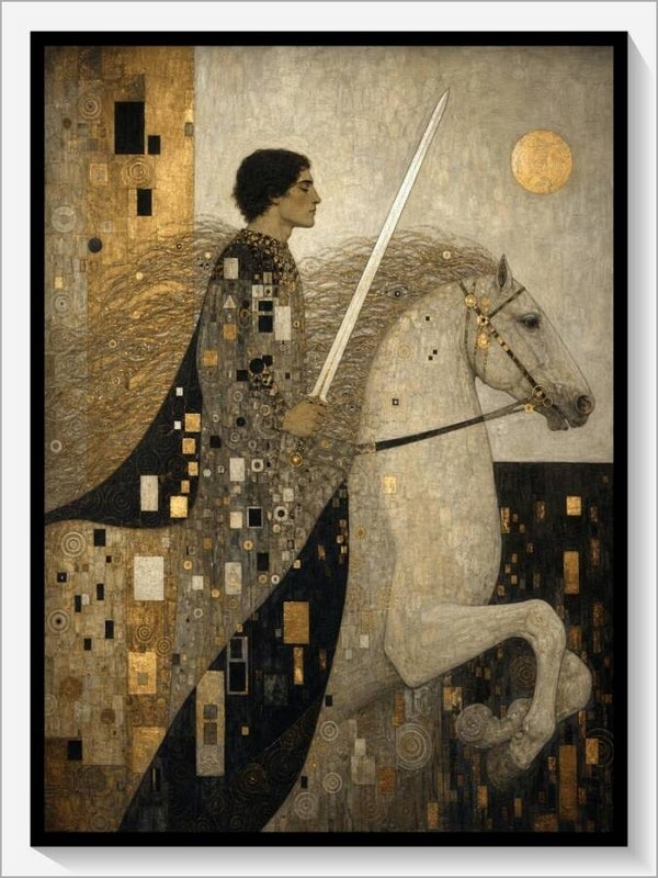 Klimt Tarot „Ritter der Schwerter“
