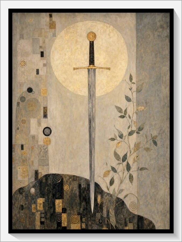 Klimt Tarot „As der Schwerter“