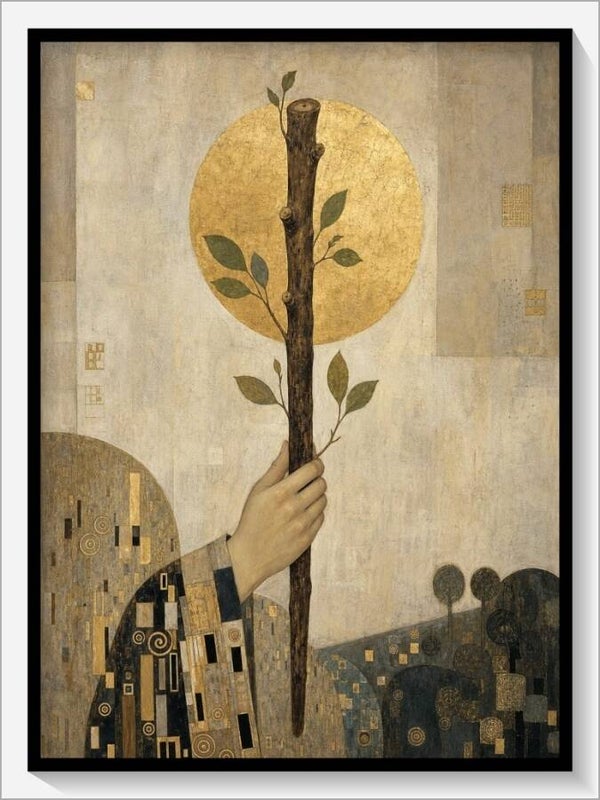 Klimt Tarot „As der Stäbe“