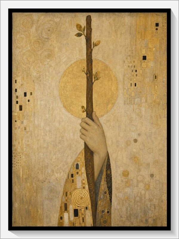 Klimt Tarot „As der Stäbe“