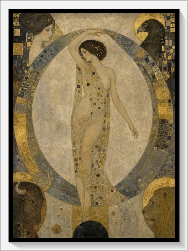 Klimt Tarot „XXI Die Welt“
