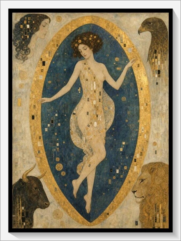 Klimt Tarot „XXI Die Welt“