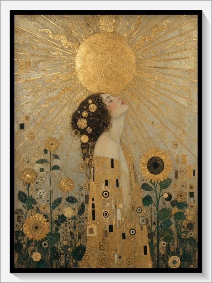 Klimt Tarot „XIX Die Sonne“