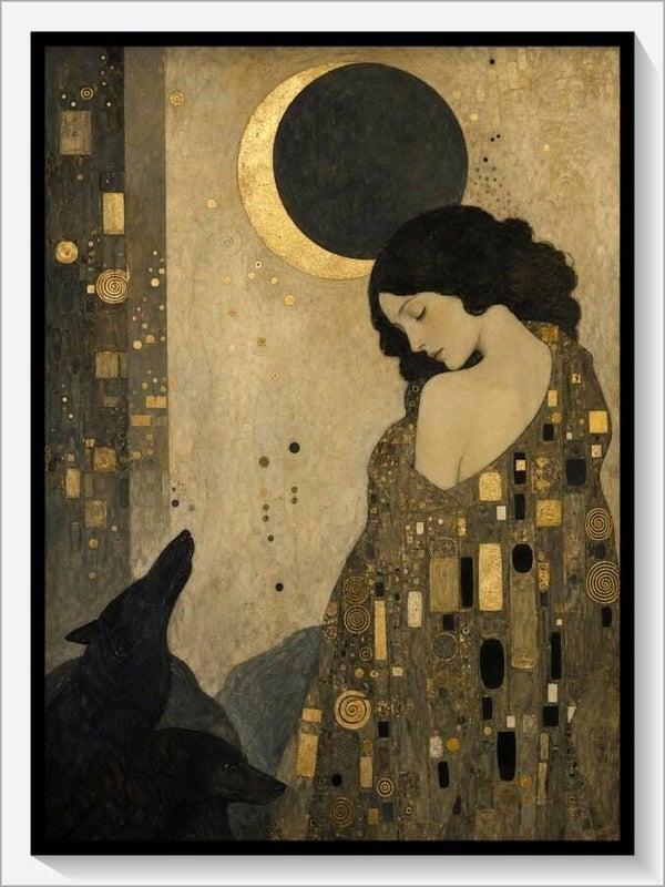 Klimt Tarot „XVIII Der Mond“