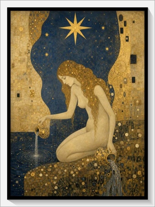 Klimt Tarot „XVII Der Stern“