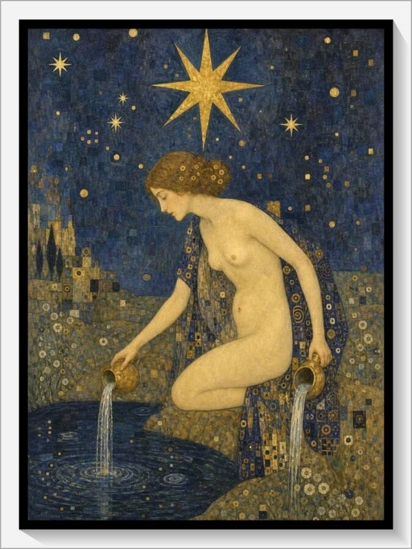 Klimt Tarot „XVII Der Stern“