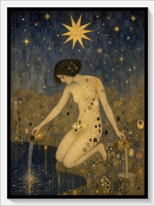 Klimt Tarot „XVII Der Stern“