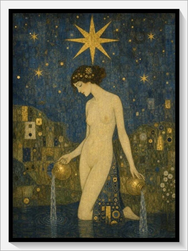Klimt Tarot „XVII Der Stern“