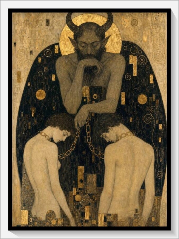 Klimt Tarot „XV Der Teufel“