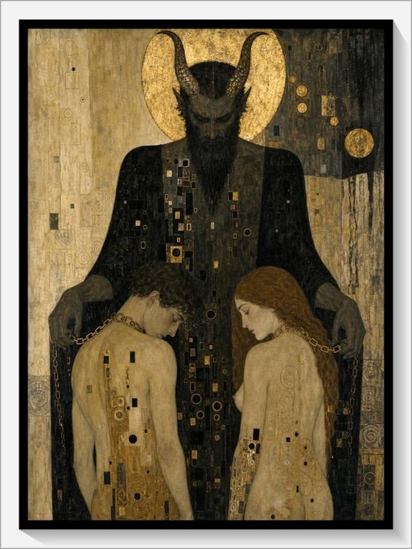 Klimt Tarot „XV Der Teufel“