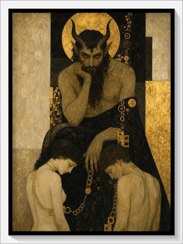 Klimt Tarot „XV Der Teufel“