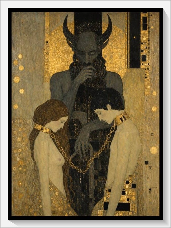 Klimt Tarot „XV Der Teufel“