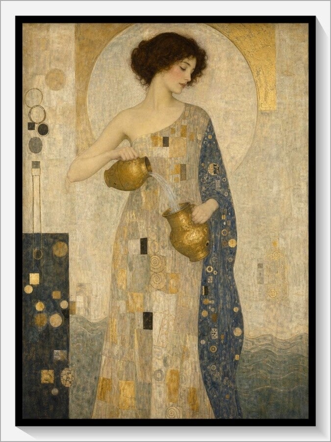 Klimt Tarot „XIV Die Mäßigkeit“