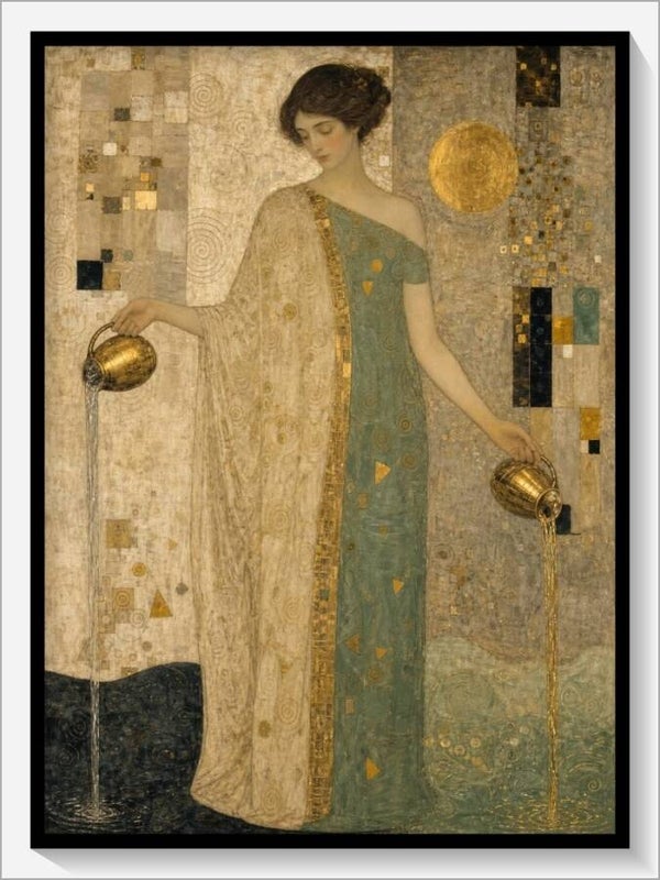 Klimt Tarot „XIV Die Mäßigkeit“