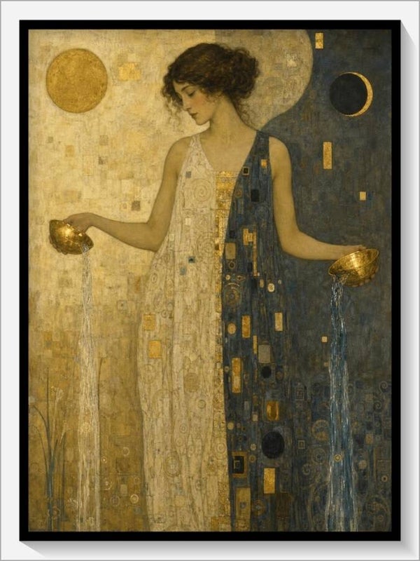 Klimt Tarot „XIV Die Mäßigkeit“