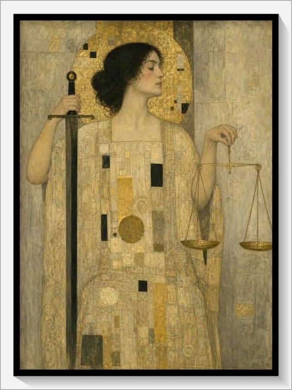 Klimt Tarot „XI Die Gerechtigkeit“