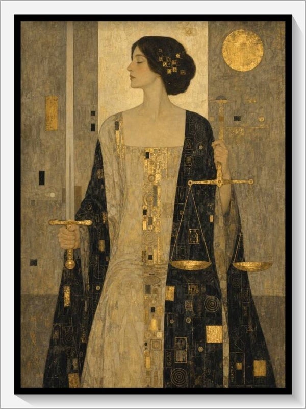 Klimt Tarot „XI Die Gerechtigkeit“