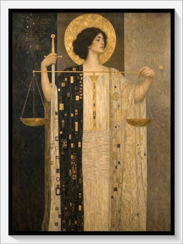 Klimt Tarot „XI Die Gerechtigkeit“