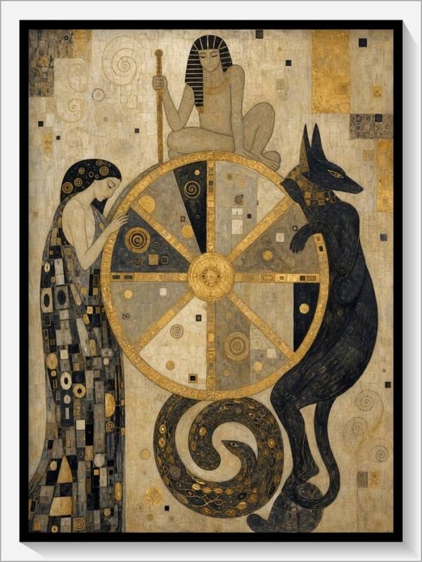 Klimt Tarot „X Das Schicksalsrad“