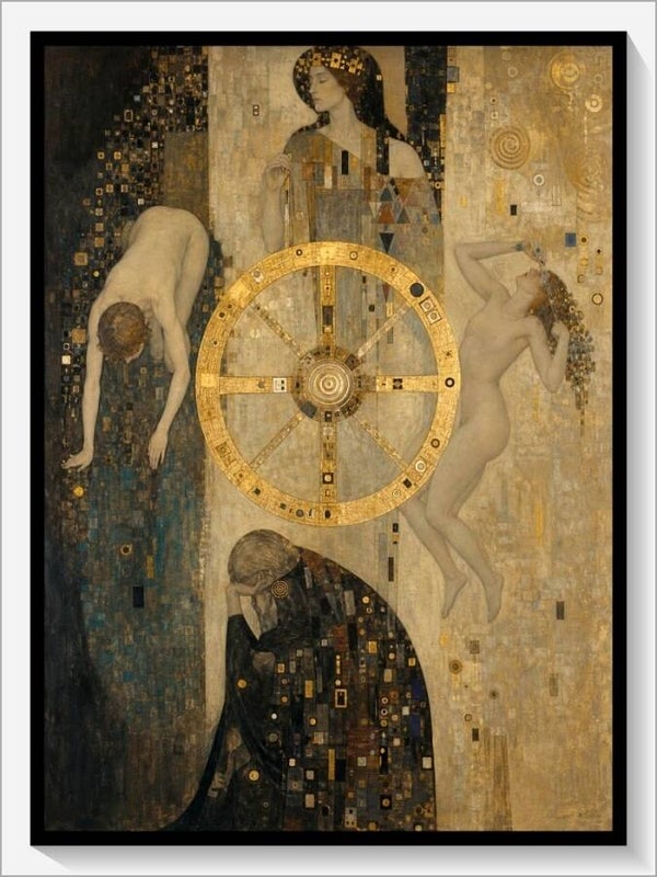 Klimt Tarot „X Das Schicksalsrad“