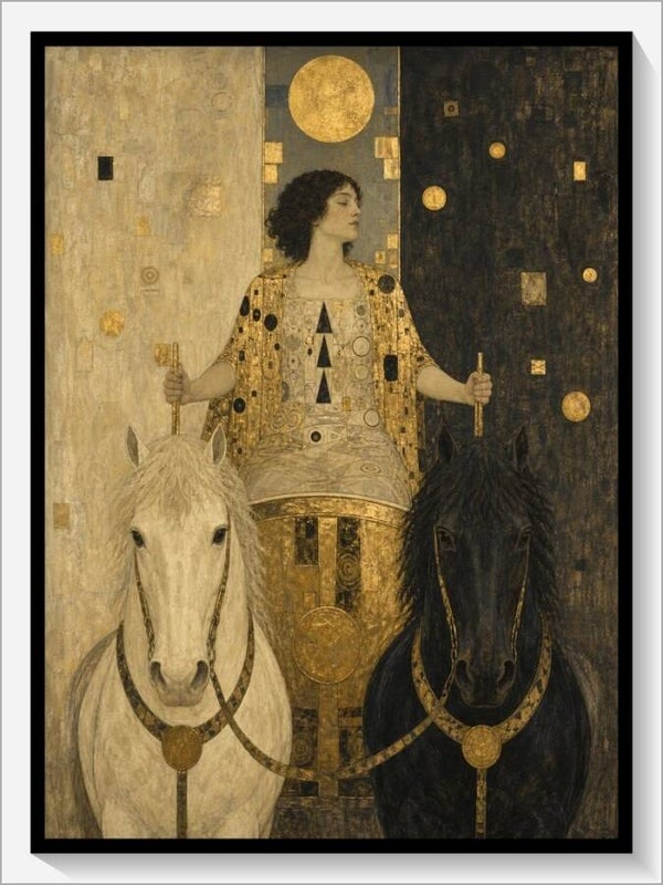 Klimt Tarot „VII Der Wagen“