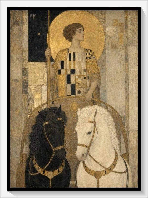 Klimt Tarot „VII Der Wagen“
