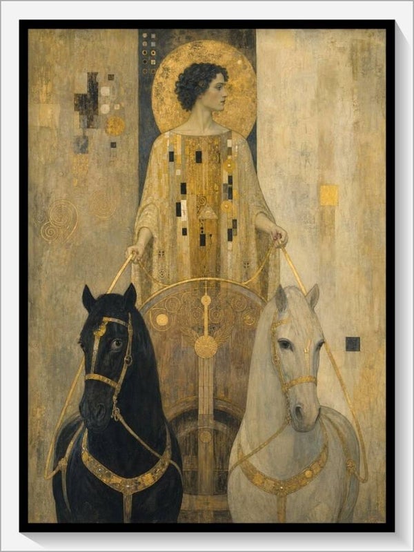 Klimt Tarot „VII Der Wagen“