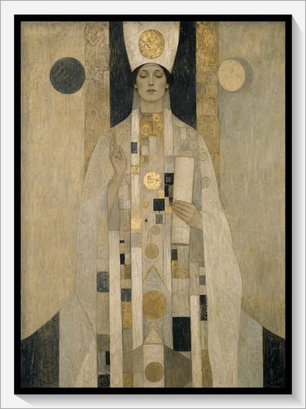 Klimt Tarot „V Der Hohepriester“