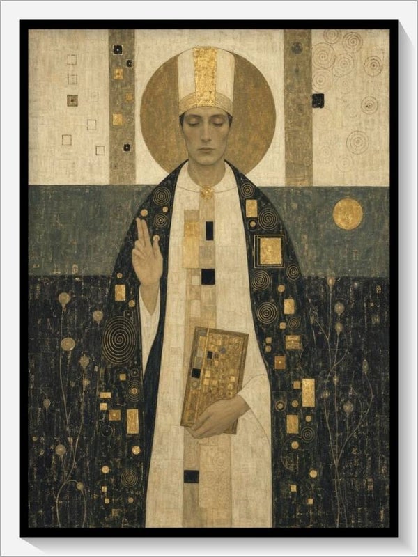 Klimt Tarot „V Der Hohepriester“