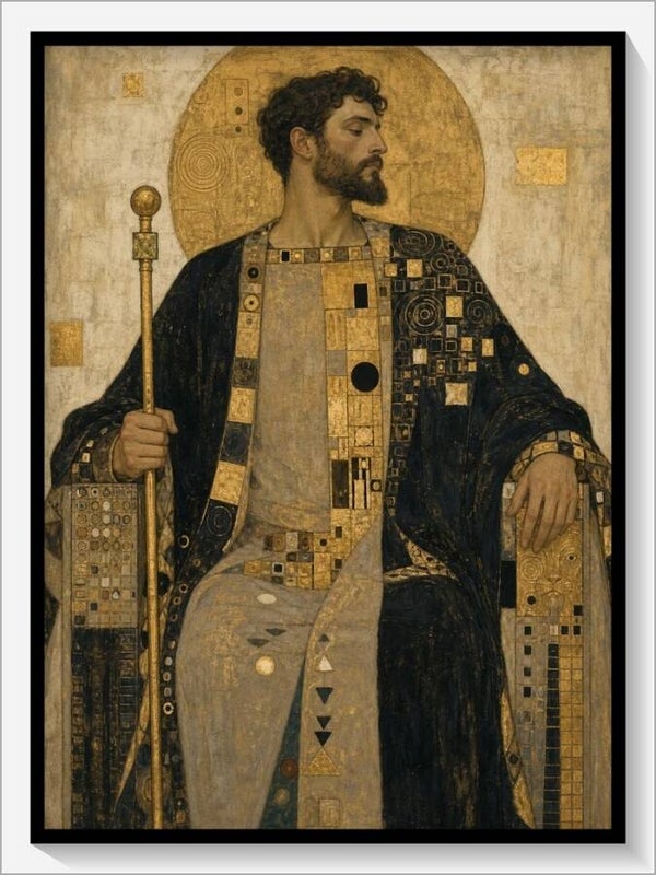 Klimt Tarot „IV Der Herrscher“