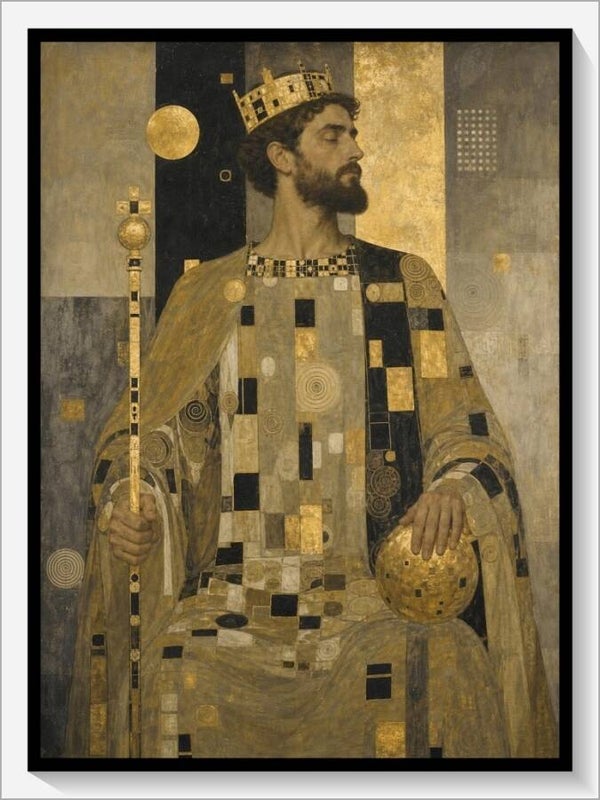 Klimt Tarot „IV Der Herrscher“