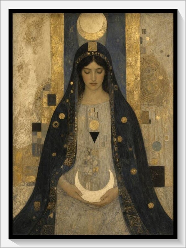 Klimt Tarot „II Die Hohepriesterin“