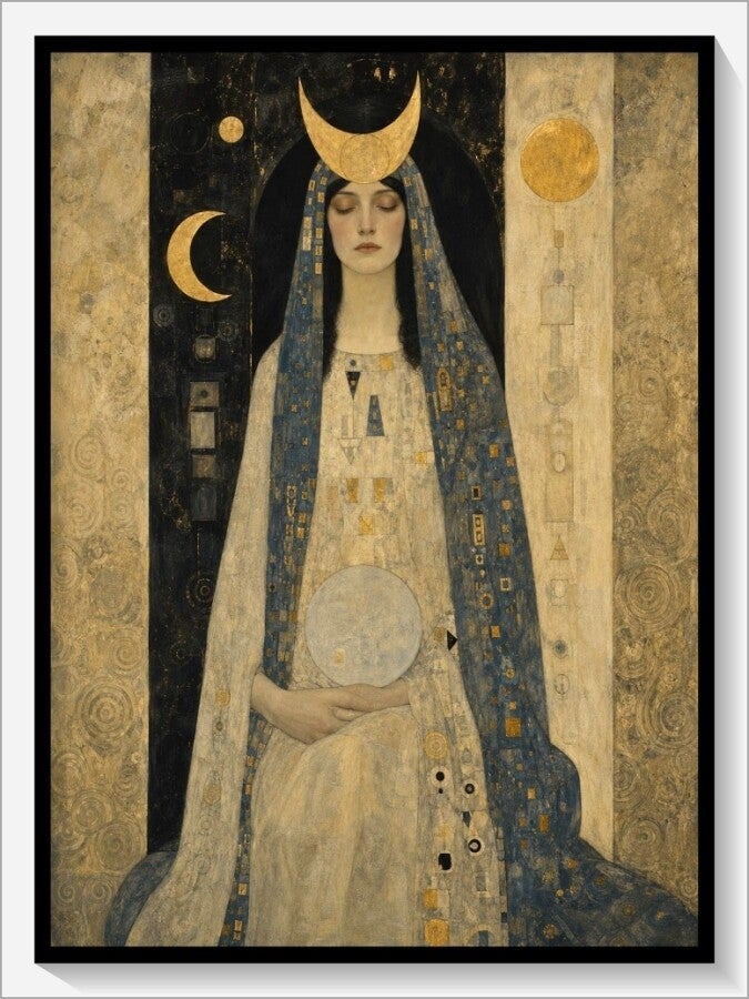 Klimt Tarot „II Die Hohepriesterin“